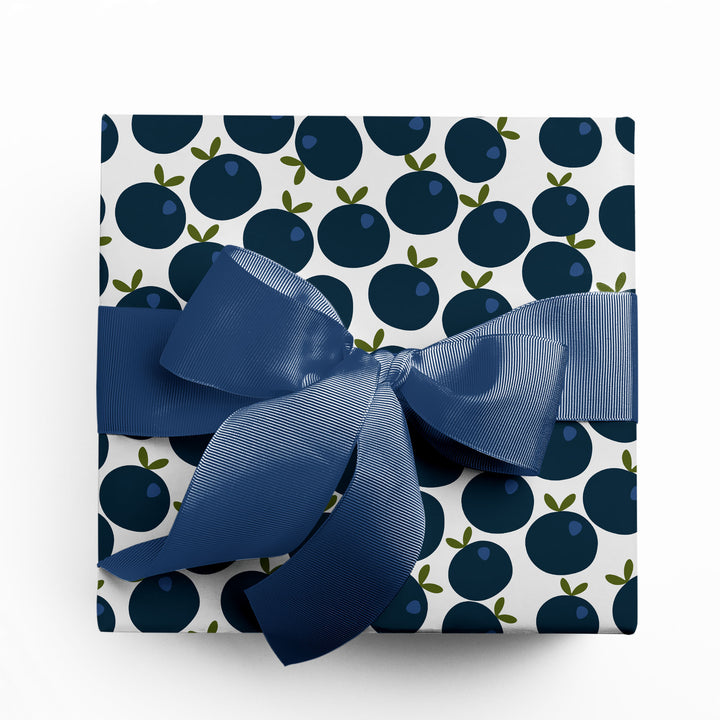 Blueberry wrapping paper sheets by Gigglemugg