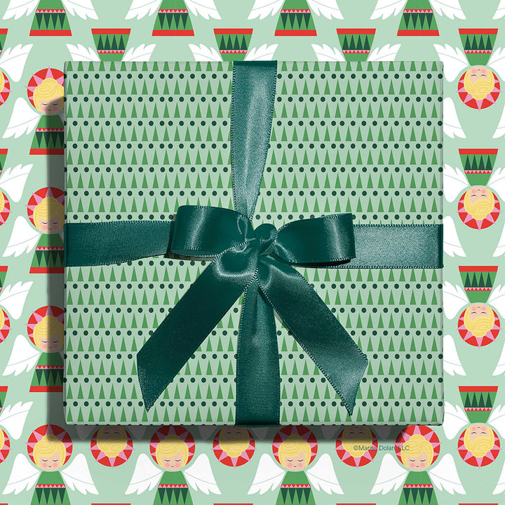 Geometric patterned holiday wrapping paper by Gigglemugg