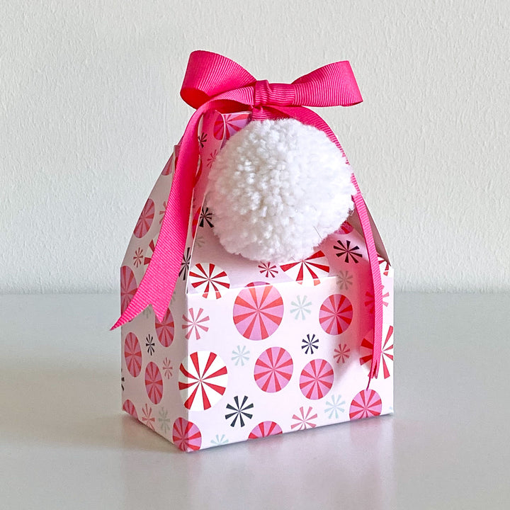 Pink Peppermint Favor Boxes