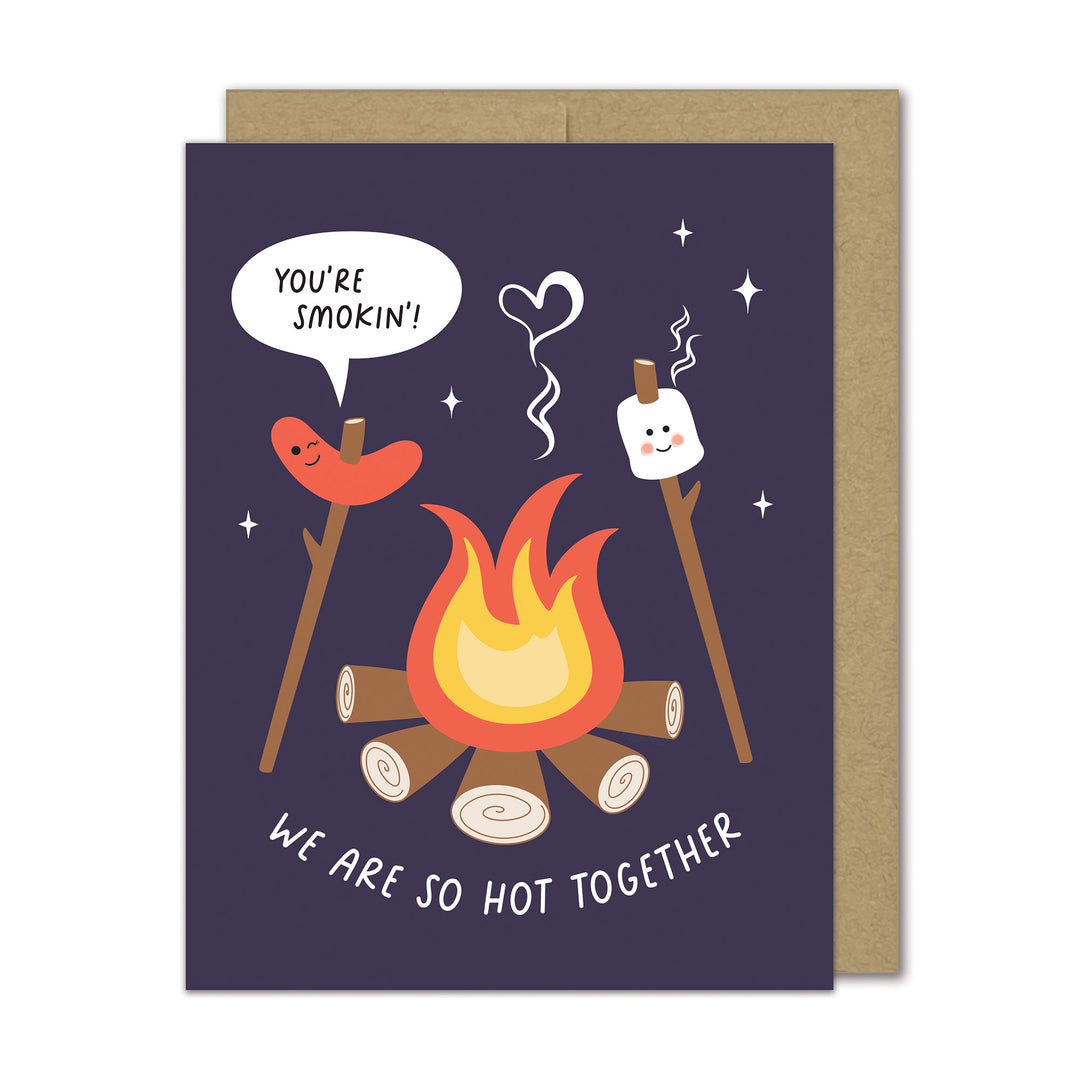 We Are So Hot Together Love Card