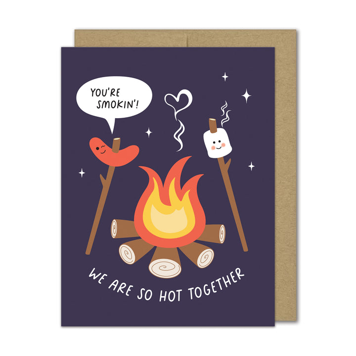We Are So Hot Together Love Card