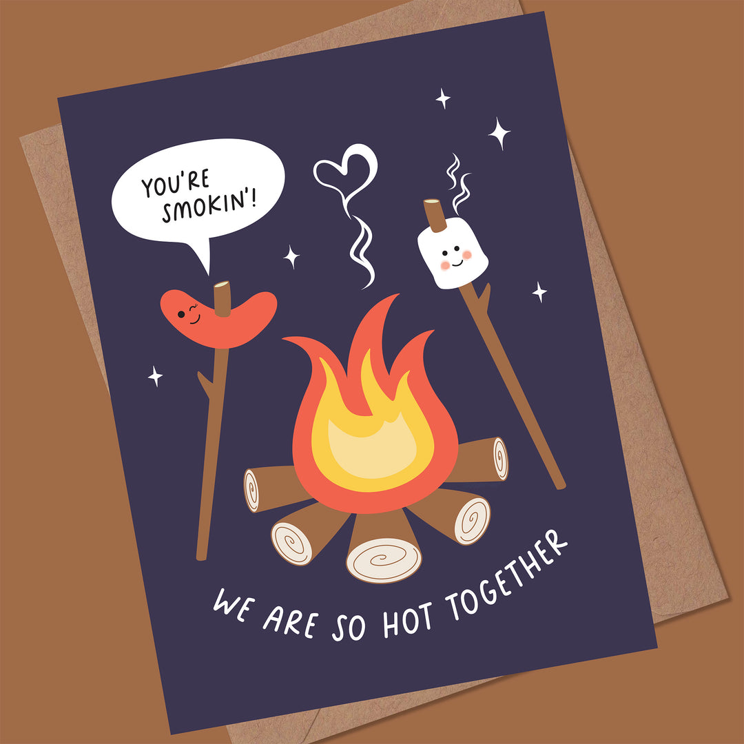 We Are So Hot Together Love Card