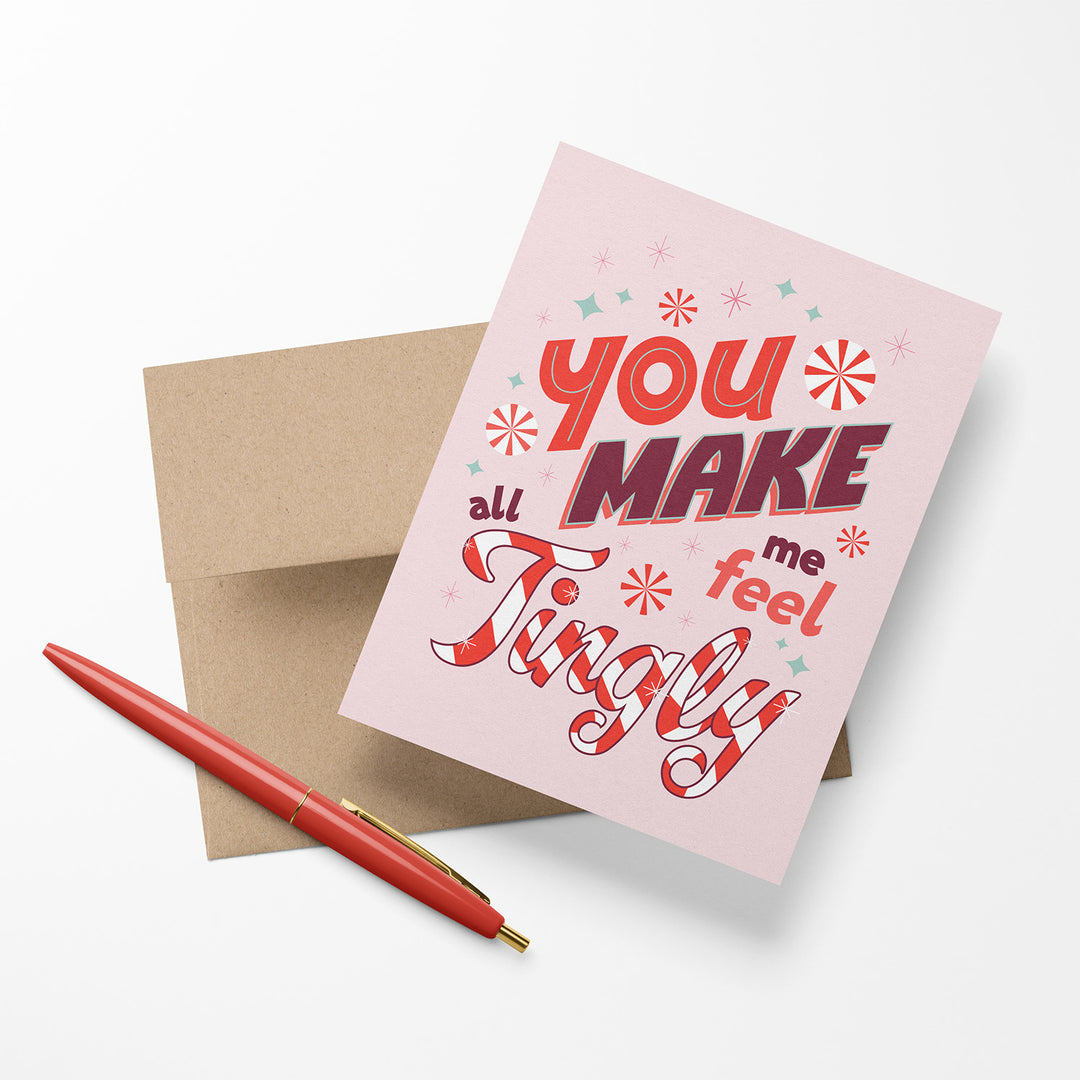 Greeting card with text &