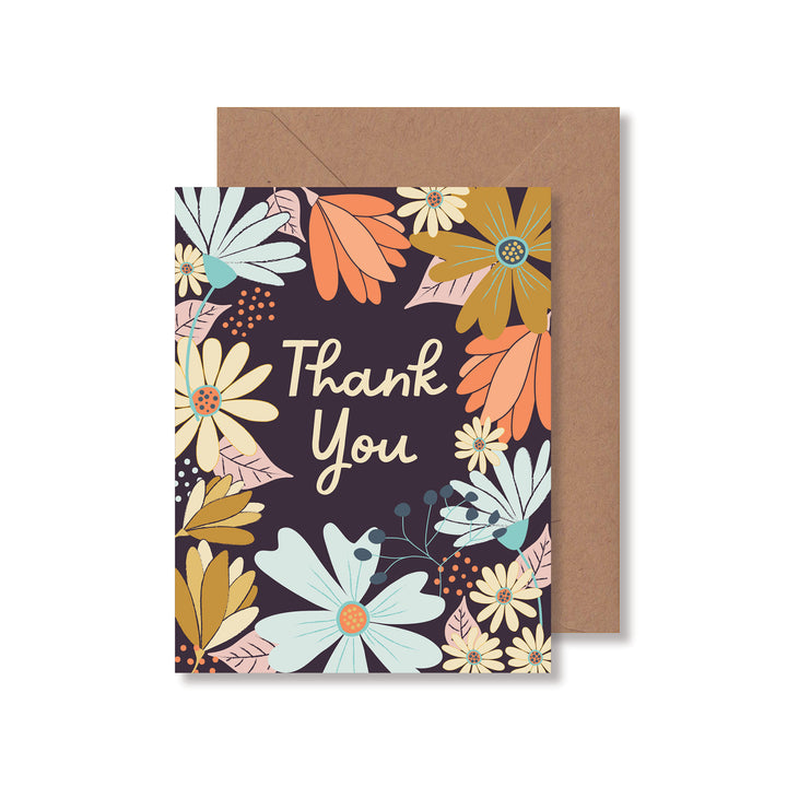 Wildflowers thank you card by Gigglemugg