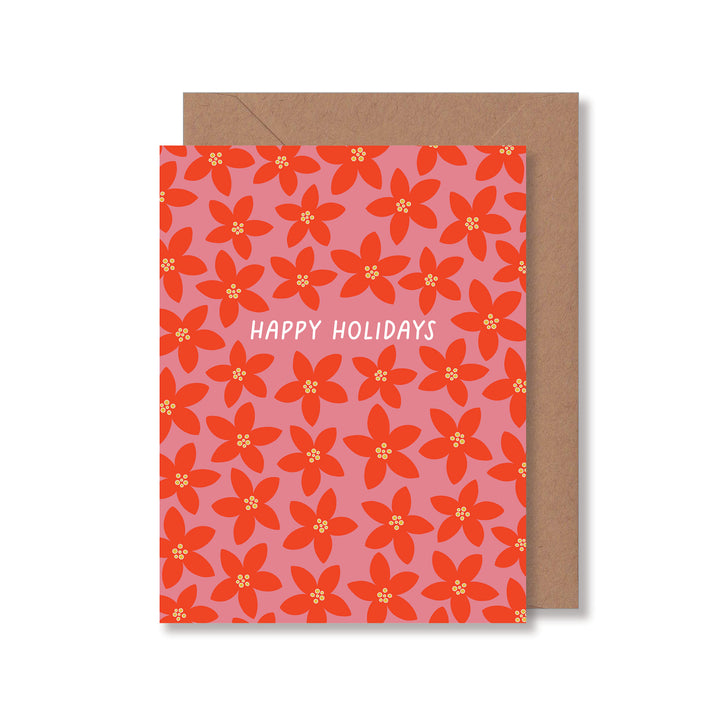 Floral Holiday Greeting Card