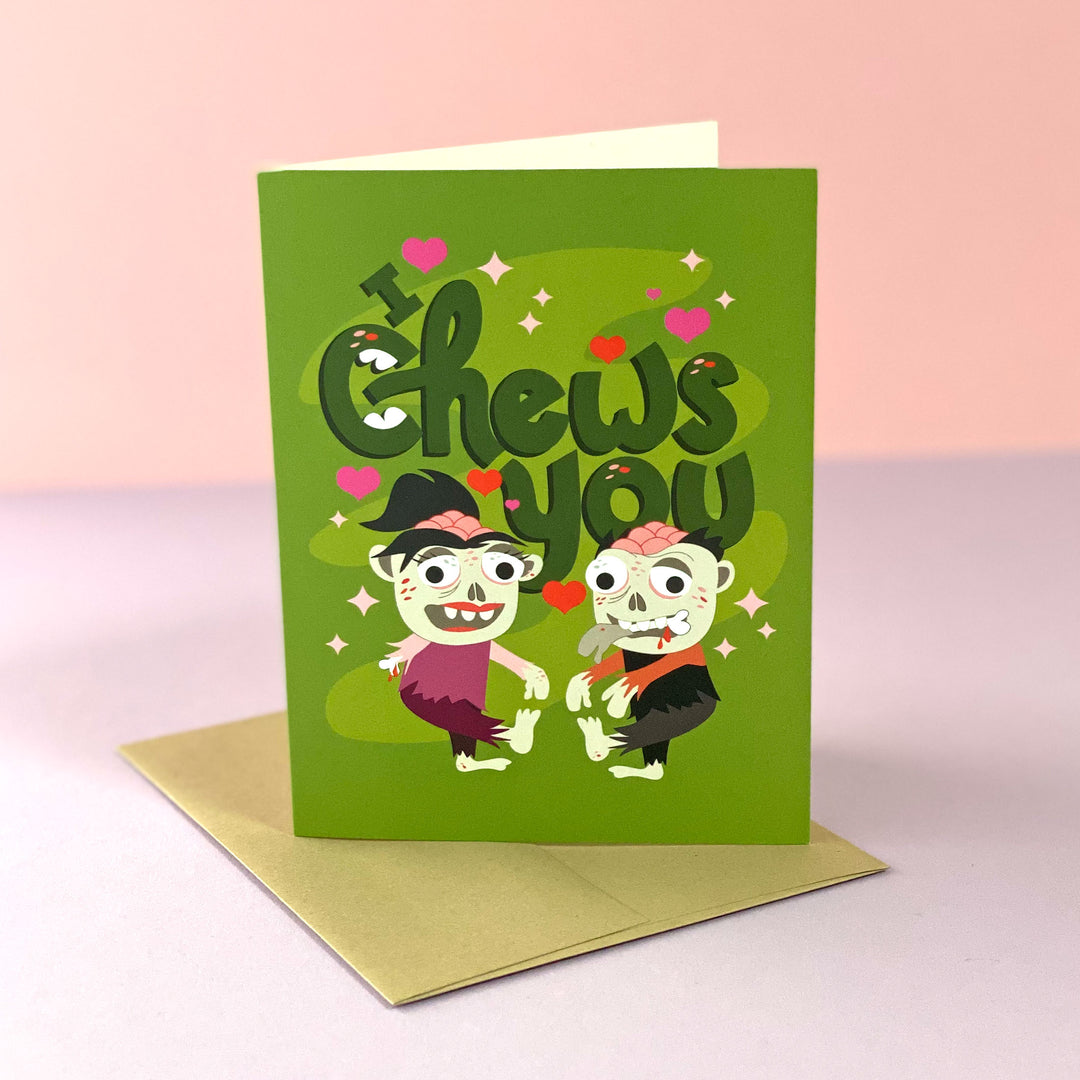 Zombie Love Greeting Card