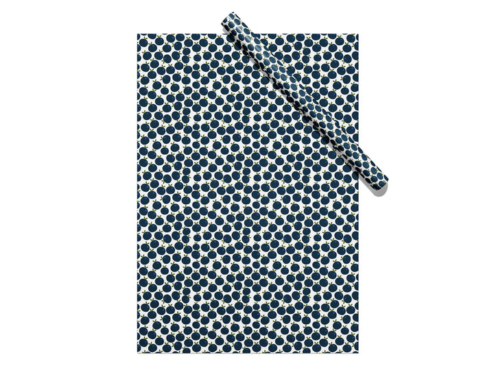 Blueberry wrapping paper sheets by Gigglemugg